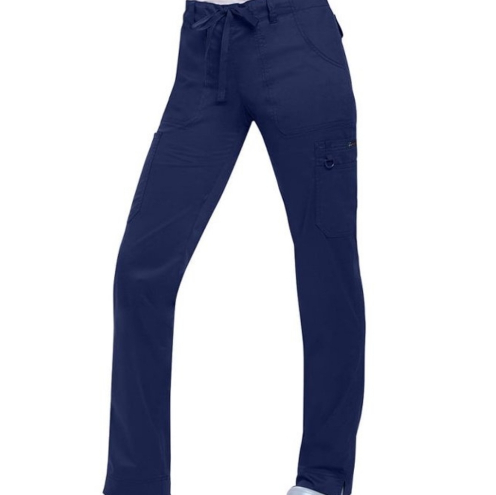 Koi Stretch Navy Lindsey Cargo Scrubs, Size L (Regular)